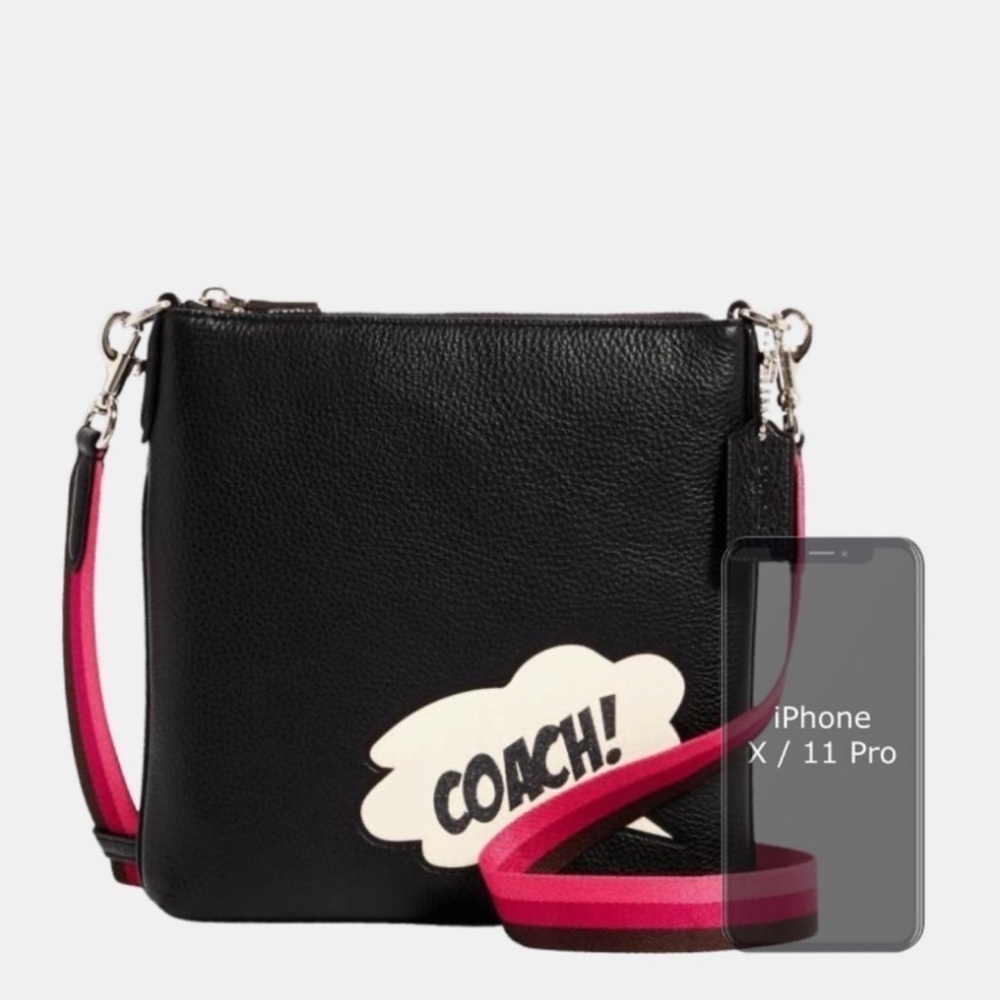 Authentic Coach Marvel Crossbody Comic Theme NWOT - Picture 7 of 13